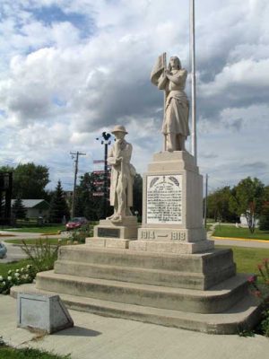 Historic Sites of Manitoba: St-Pierre-Jolys War Memorial (St-Pierre-Jolys)